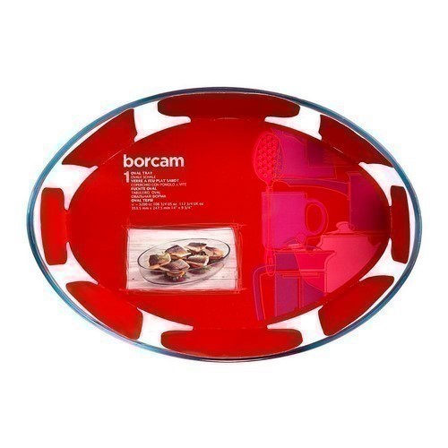 FUENTE HORNO BORCAM OVALADA 26X18CMS